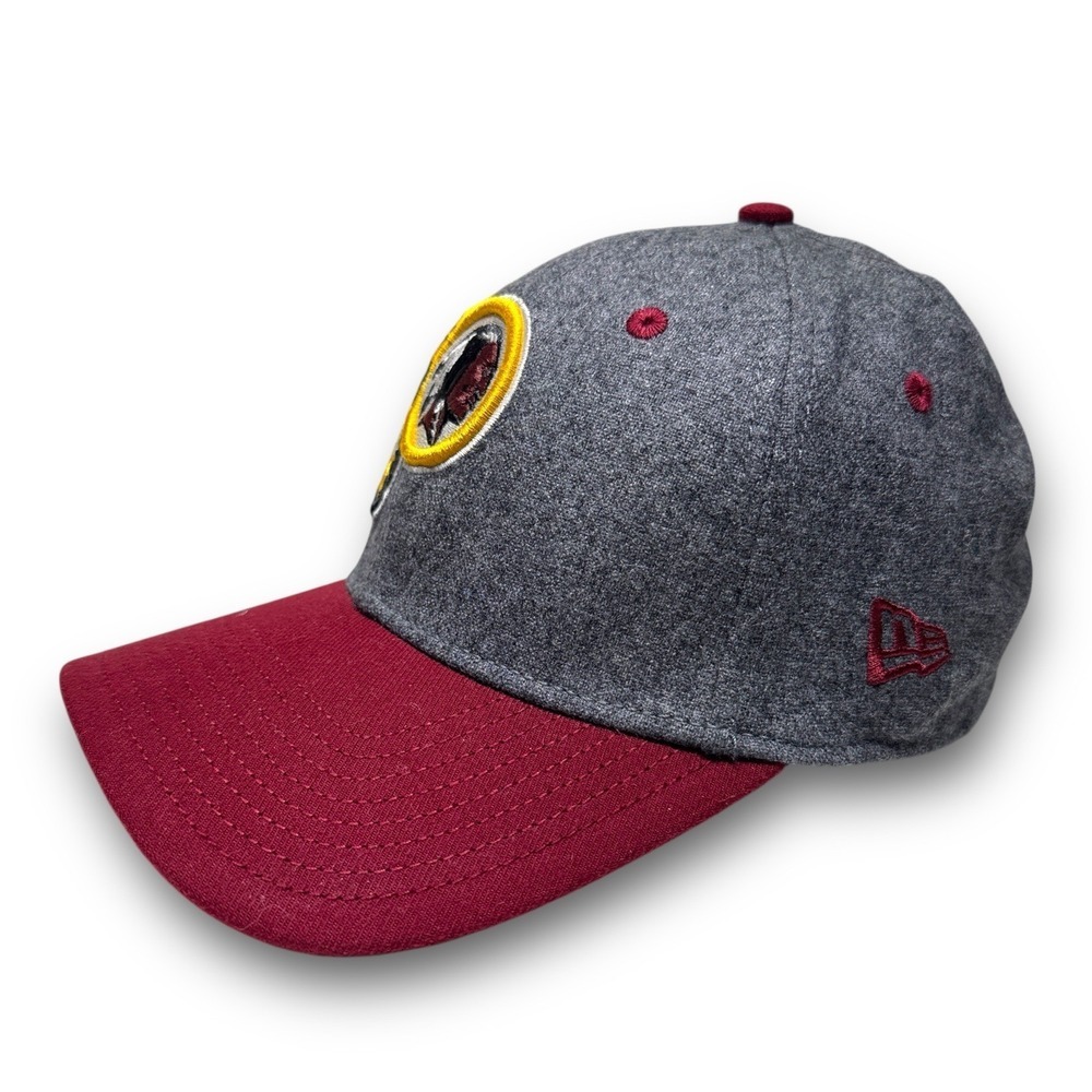New Era 39Thirty Washington Redskins Hat Flex Fit S/M Wool Gray Blockhead NWOT - Picture 4 of 7